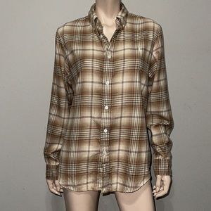 Ralph Lauren Button Down Plaid Shirt XL